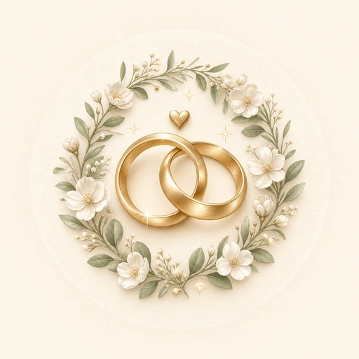 A&A wedding emblem